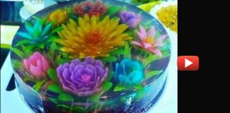 3D цветы в желе